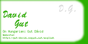 david gut business card